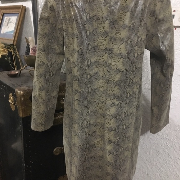 Adler snake print Leather jacket size M - Picture 8 of 10